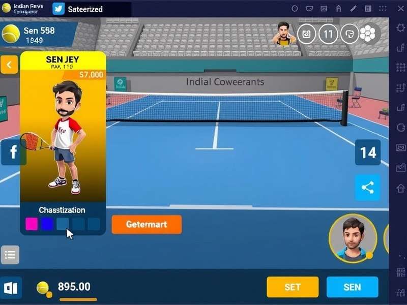 Indian Tennis Serve Conqueror gameplay screenshot